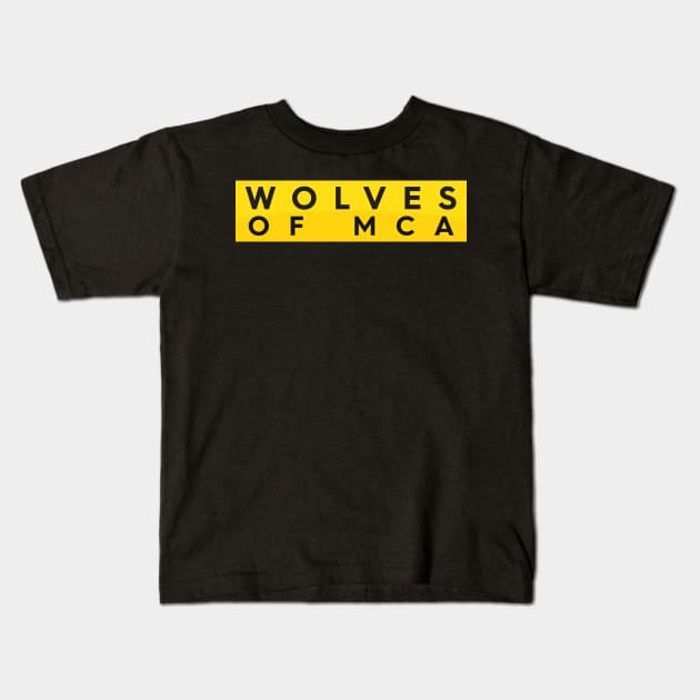 Wolves of MCA Logo Tee Kids T-Shirt by wolvesofmca